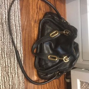 Chloe black medium Partay satchel